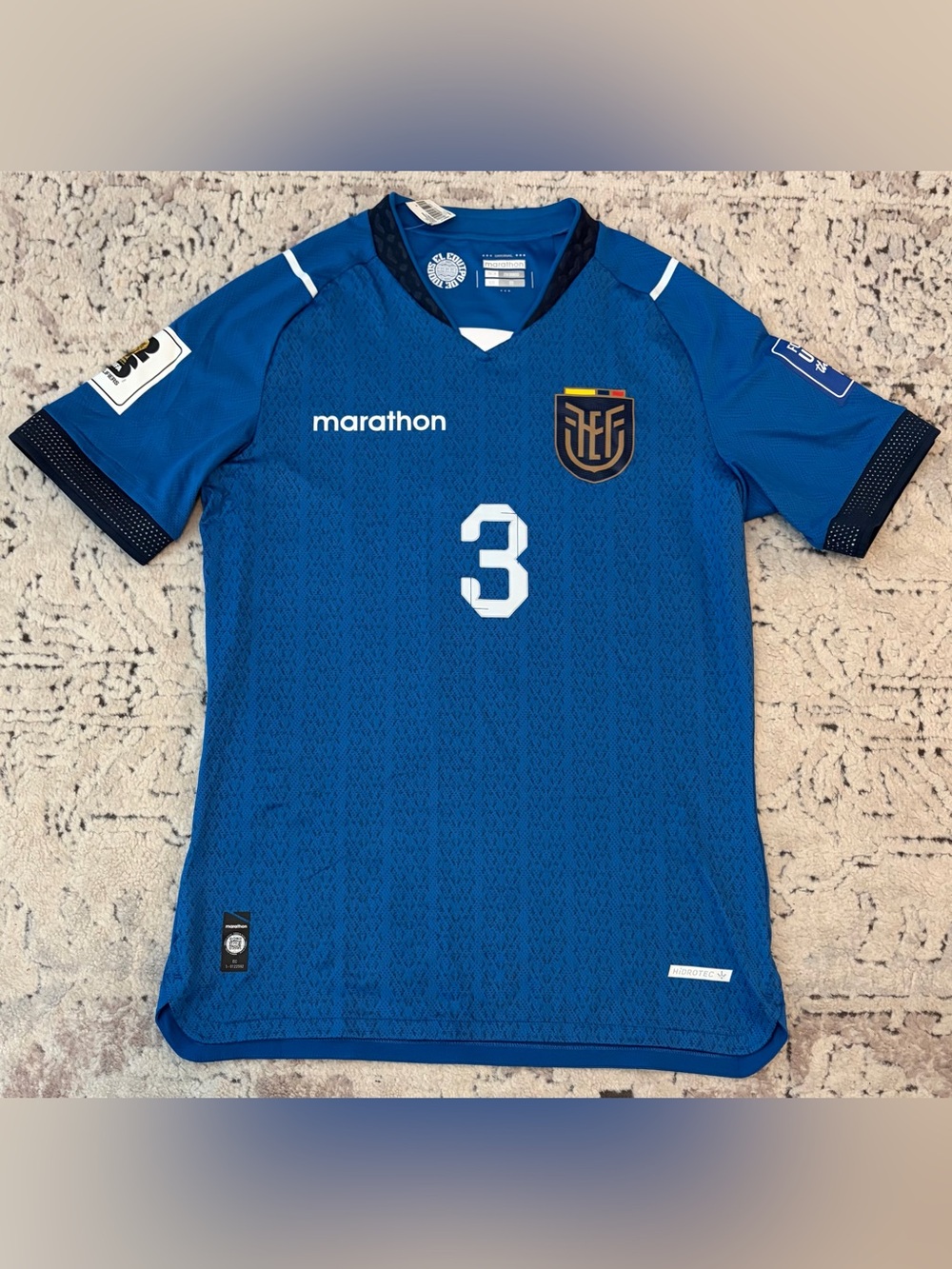 Marathon Authentic WC Qualifiers 2026 Ecuador Piero Hincapie Jersey Men’s Sz: M